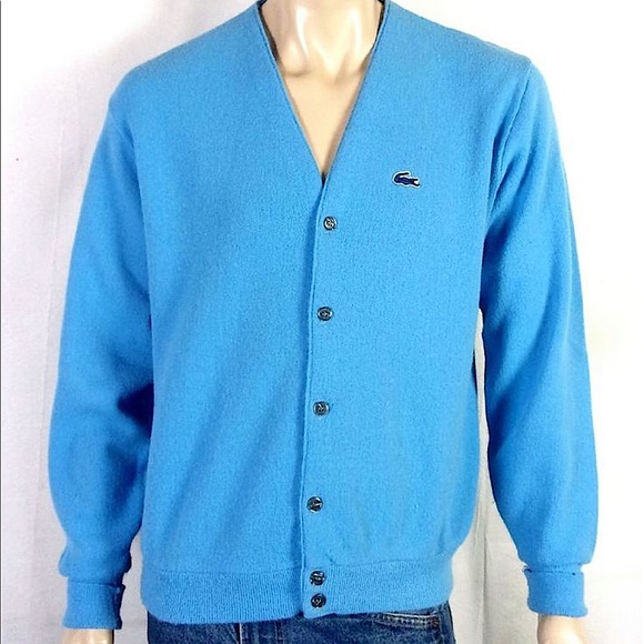 Lacoste X Izod Baby Blue Vintage Vneck 